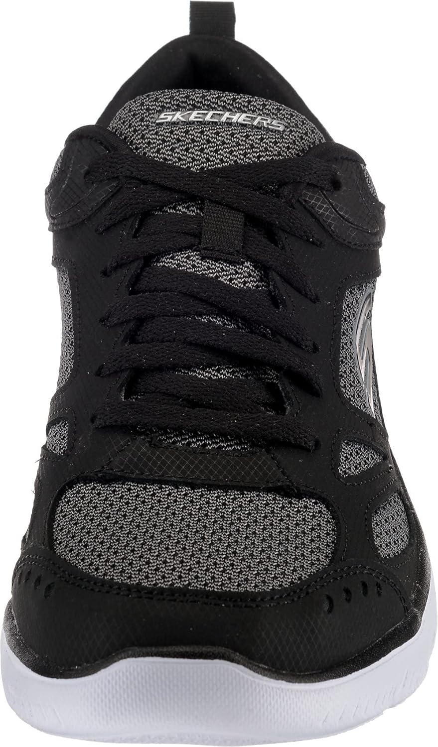 Skechers Sport Mens Summits South Rim Sneakers Herren Schwarz 46 EU Black White Bkw, 46 EU Black Whi