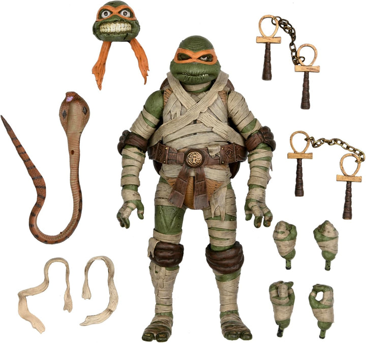NECA Teenage Mutant Ninja Turtles Michelangelo The Mummy Universal Monsters. Material: Kunststoff, H
