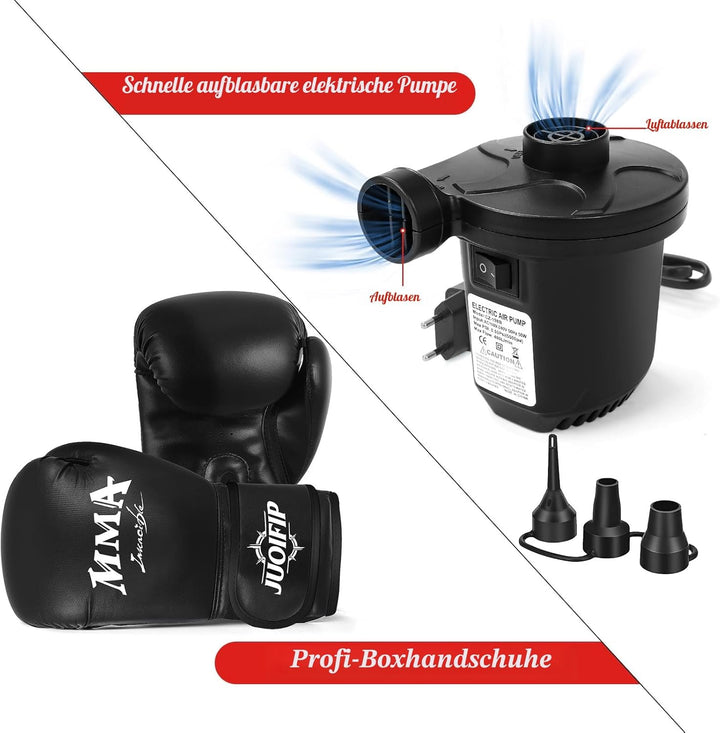 NZQXJXZ Boxsack Stehend für Erwachsene, 175 cm Schwerer Boxsack- Männer Stehboxsack Aufblasbarer Kic