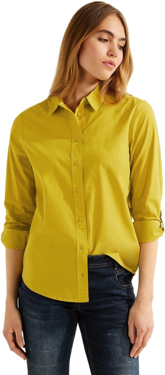 Cecil Damen Hemdbluse L Golden Yellow, L Golden Yellow