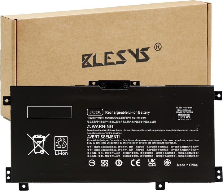 BLESYS LK03XL Laptop Akku für HP Envy x360 17-AE 17M-AE 17-BW 17M-BW 17-CE 17M-CE 17T-BW 17T-CE 15-B