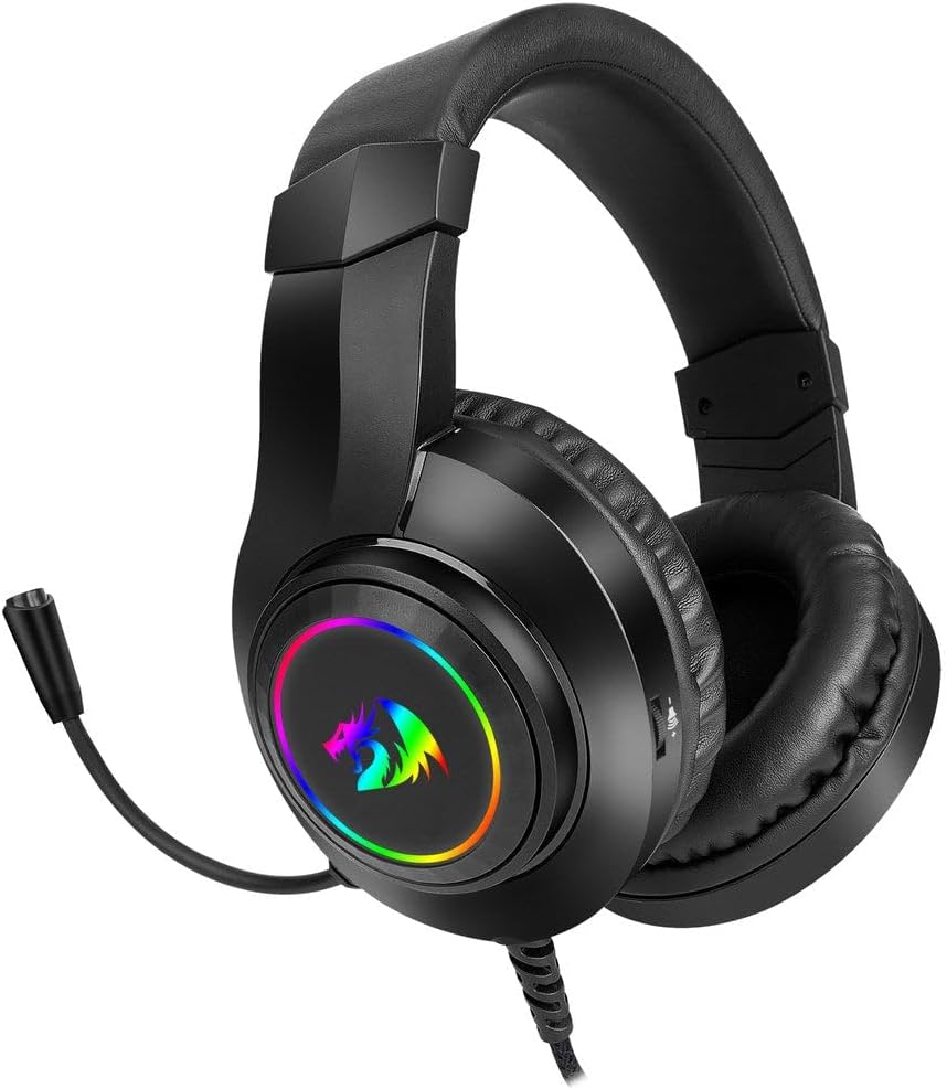 REDRAGON Hylas H260 RGB Gaming-Kopfhörer, High Definition Audio + leistungsstarke Bass, Gaming-Kopfh