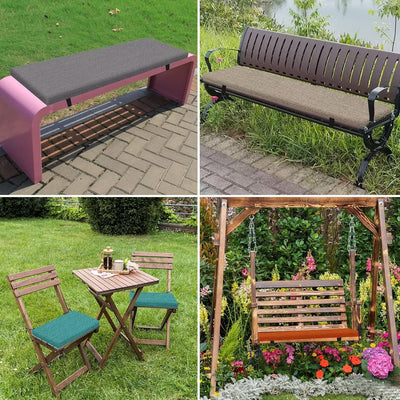 Aselbia Bankauflage Bankkissen Stuhlkissen 160 X 35 X 5CM，Waschbar Abnehmbarem Gartenbankauflage Ban