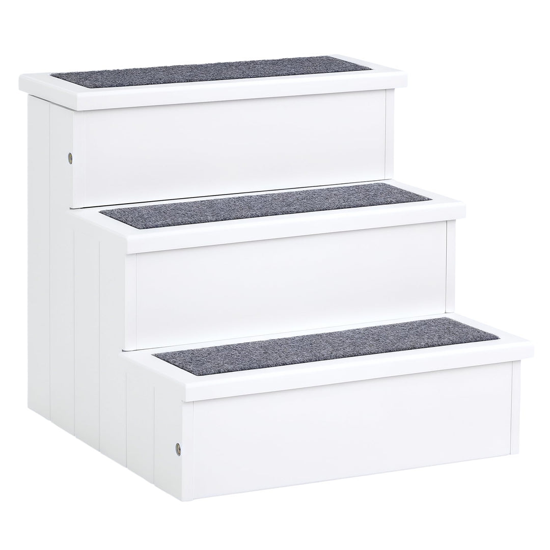 PawHut Hundetreppe 3 Stufen Katzentreppe Haustiertreppe Hundetreppe für Hunde und Katzen Tiertreppe