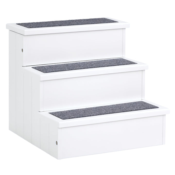 PawHut Hundetreppe 3 Stufen Katzentreppe Haustiertreppe Hundetreppe für Hunde und Katzen Tiertreppe