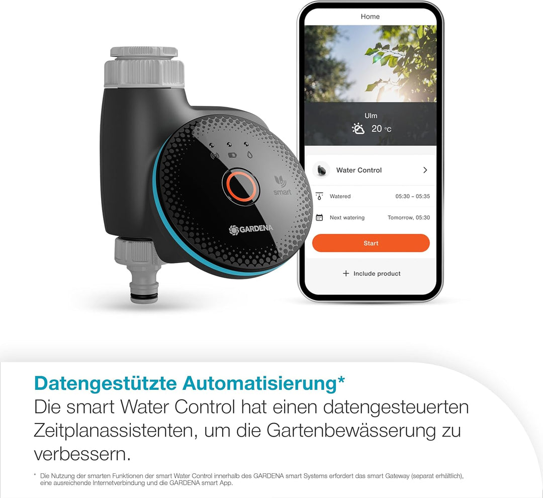 Gardena smart Water Control Bewässerungssteuerung; smart: Datengesteuerte Bewässerung*, Smart Home I