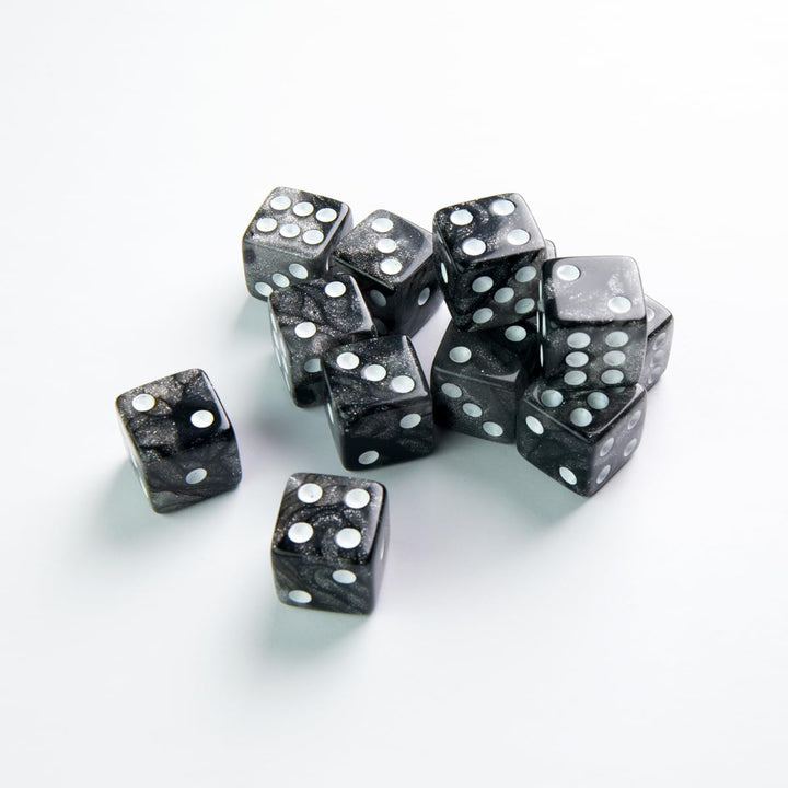 Gamegenic, Galaxy Series - Moon - D6 Dice Set 12 mm Mond, Mond