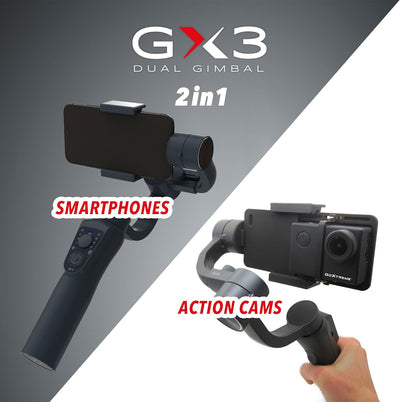 GoXtreme GX3 3-Achsen-Gimbal für Smartphones und Action Cams