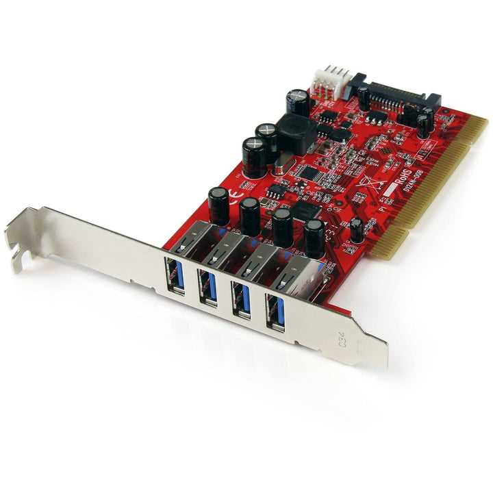 StarTech.com 4 Port USB 3.0 PCI Schnittstellenkarte - PCI SuperSpeed USB 3.0 Controller Karte - 2 x