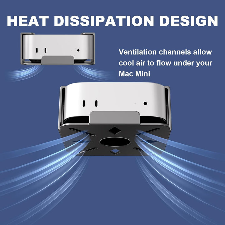 Mac mini M4 Ständer, Mac mini M4/M4 Pro 2024 VESA Halterung, Halterung hinter Monitor für Mac mini M