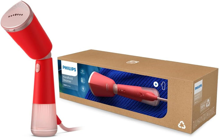 Philips Dampfglätter 5000-Serie - 35 Sekunden Aufheizen, aktiv beheizte Dampfplatte, Eco-Modus, für