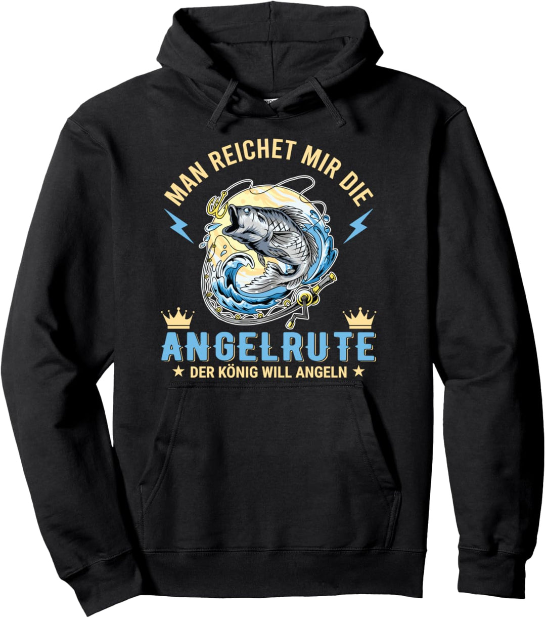 Angler und Fischer Spruch für Angelurlaub zum fischen Pullover Hoodie