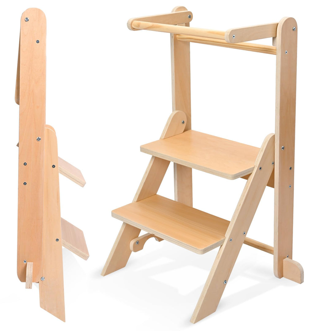 Helangel Lernturm ab 1 Jahr,Lernturm klappbar Montessori Learning Tower,Lernturm Für Kinder, für Küc