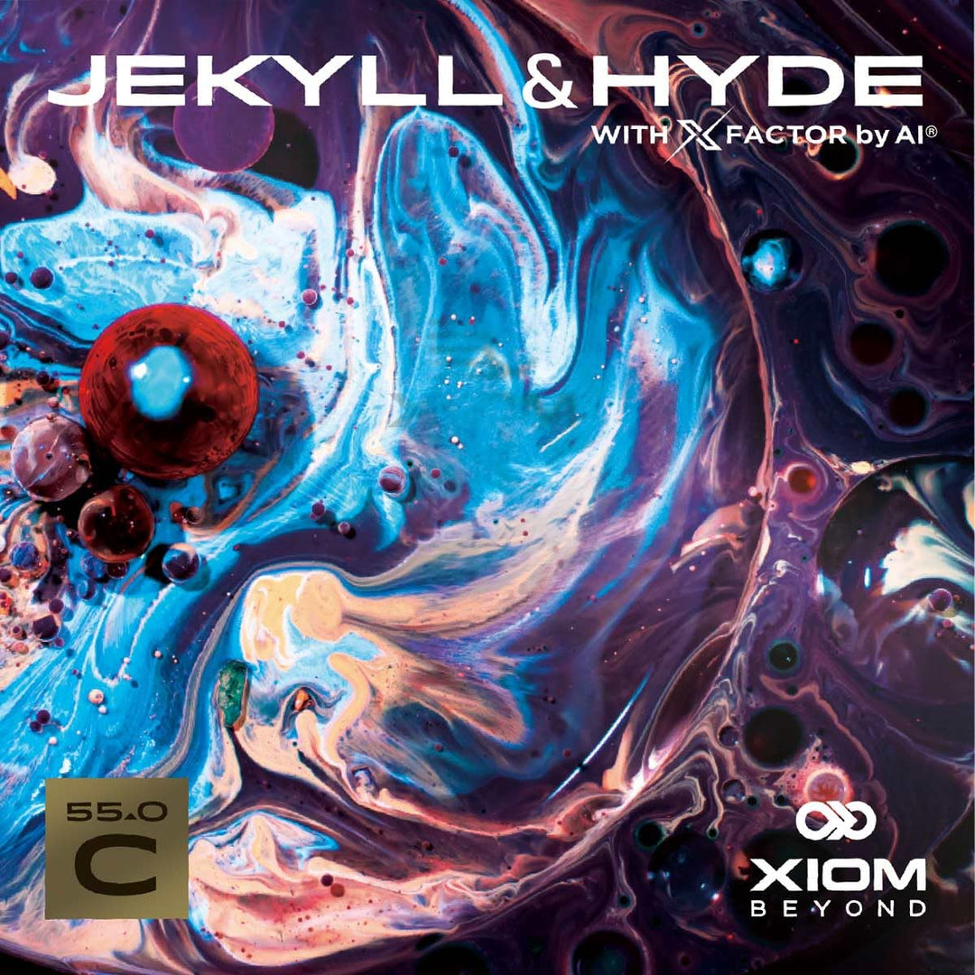 Generisch XIOM Jekyll & Hyde C55.0 Tischtennisbelag 2,1mm Schwarz, 2,1mm Schwarz