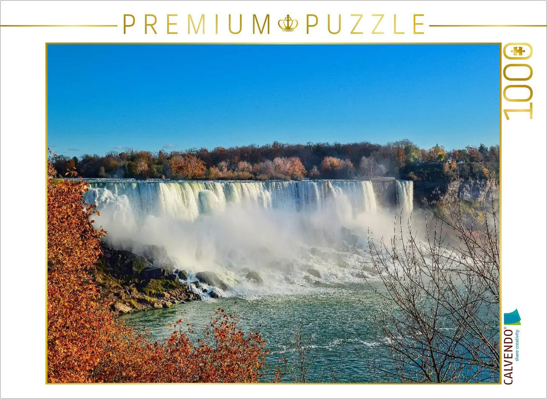 CALVENDO Puzzle Niagarafälle - American Falls und Horseshoe Fall 1000 Teile Lege-Grösse 64 x 48 cm F
