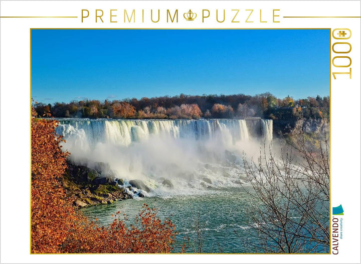 CALVENDO Puzzle Niagarafälle - American Falls und Horseshoe Fall 1000 Teile Lege-Grösse 64 x 48 cm F