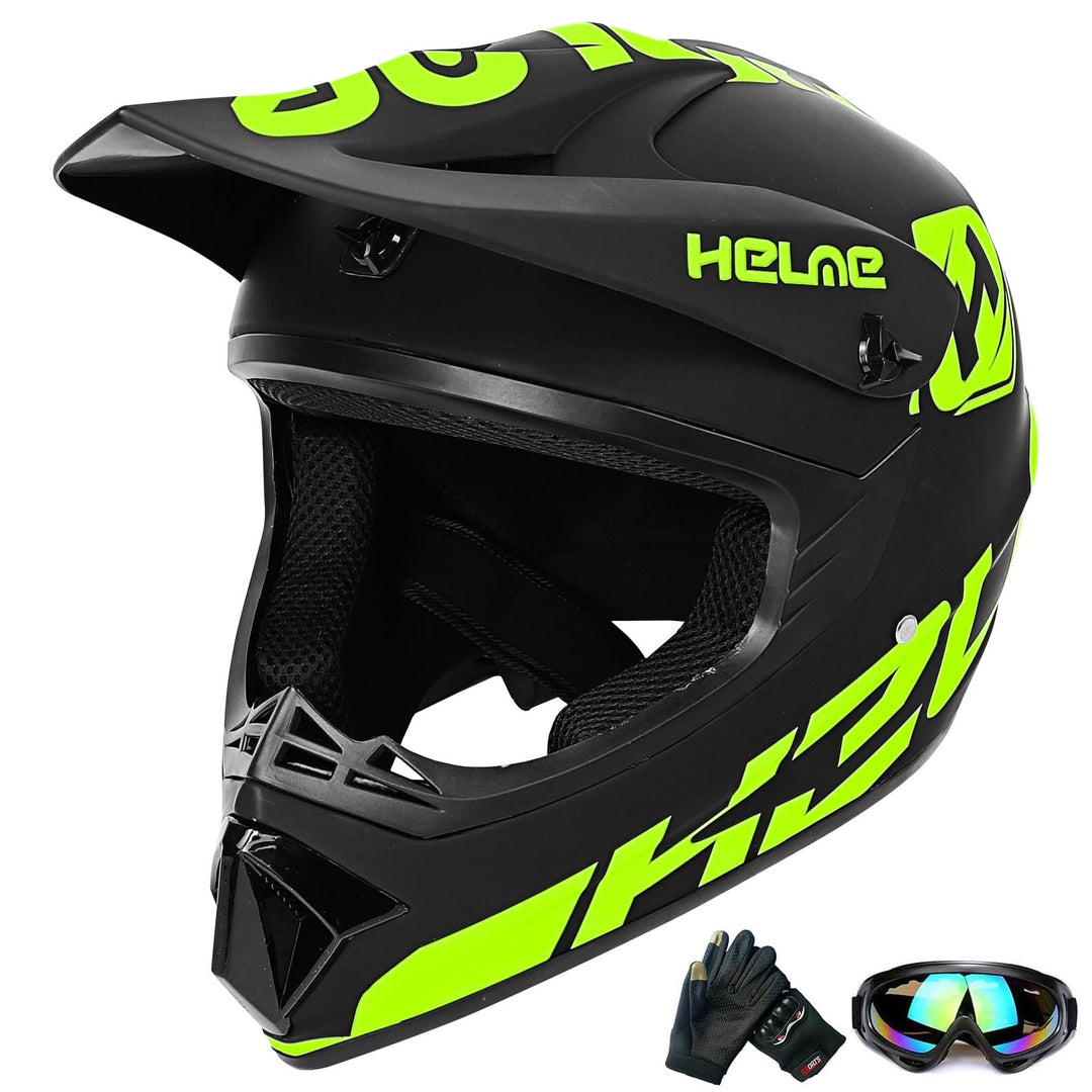 Jugend-Offroad-Motocrosshelme,Fahrradhelme für Jungen und Mädchen,Personalisierter Motorradhelme,CE