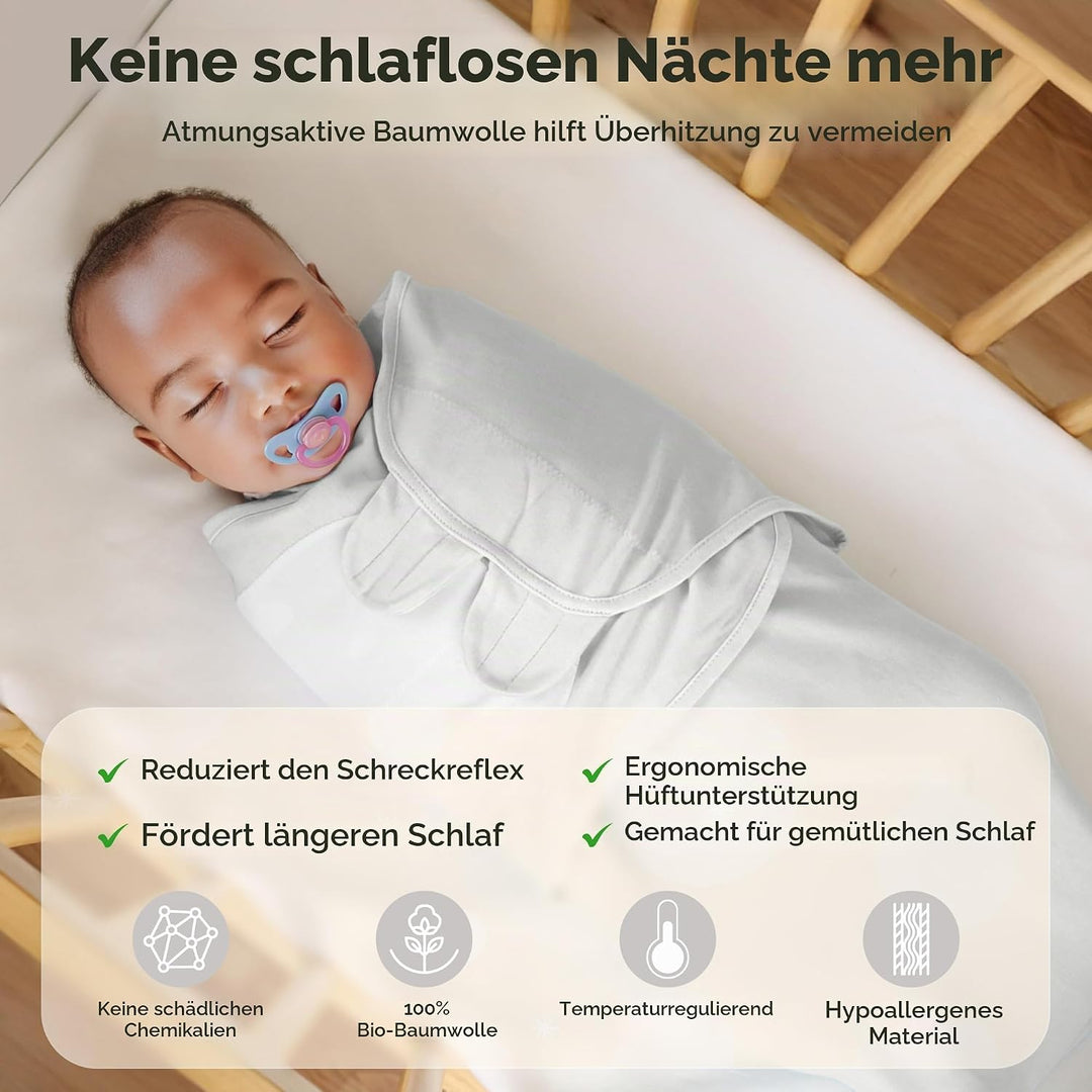 Mama Cheetah Baby Swaddle Sack, Bio-Baumwolle Swaddle Decke, verstellbare Swaddle Schlafsäcke, einfa