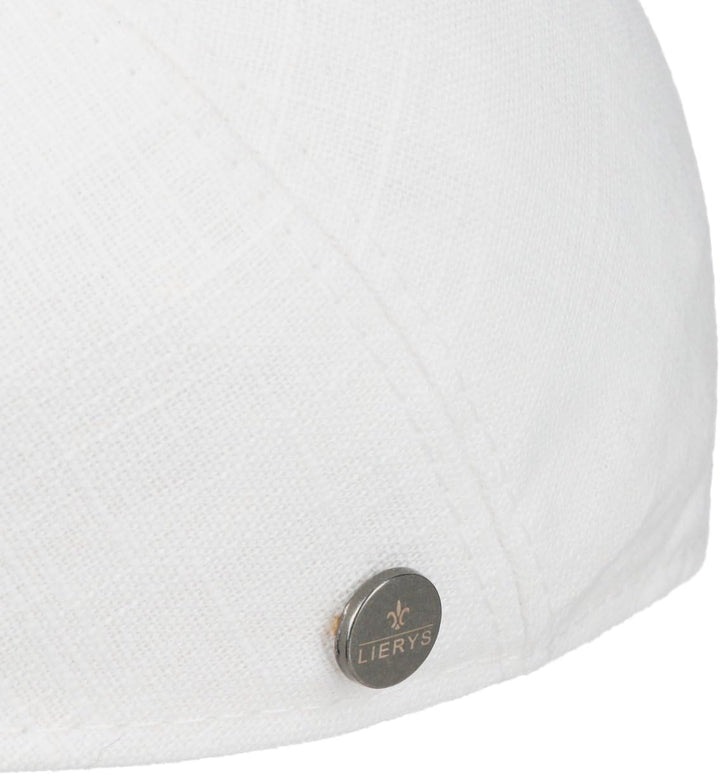 LIERYS Elegantes Design: Die melierte dunkelblaue Flatcap besticht durch ihre frische Ausstrahlung u