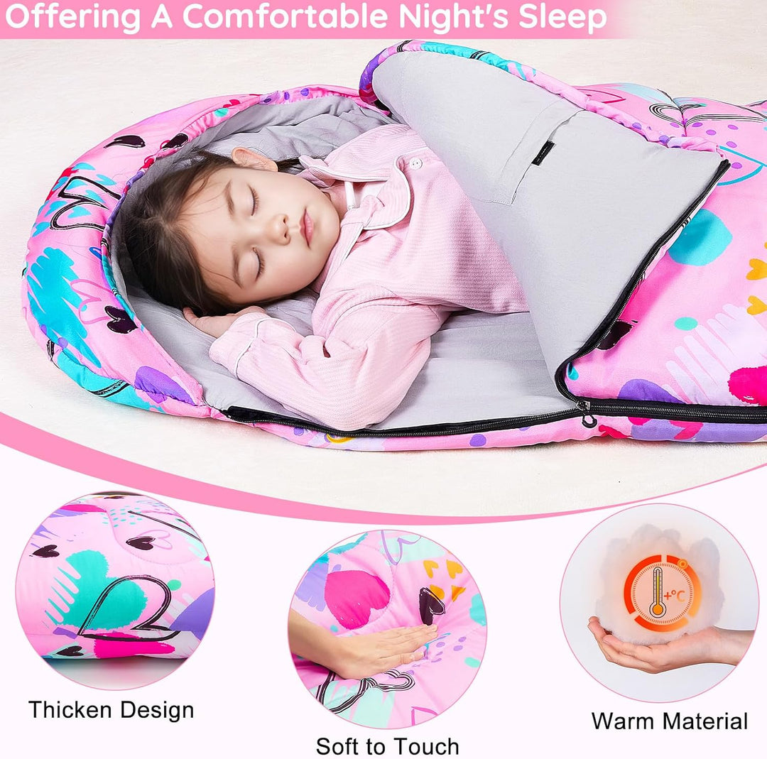 MHJY Shlafsack Camping für Jungen und Mädchen, Schlafsack Kinder ideal für Outdoor Camping Wandern B