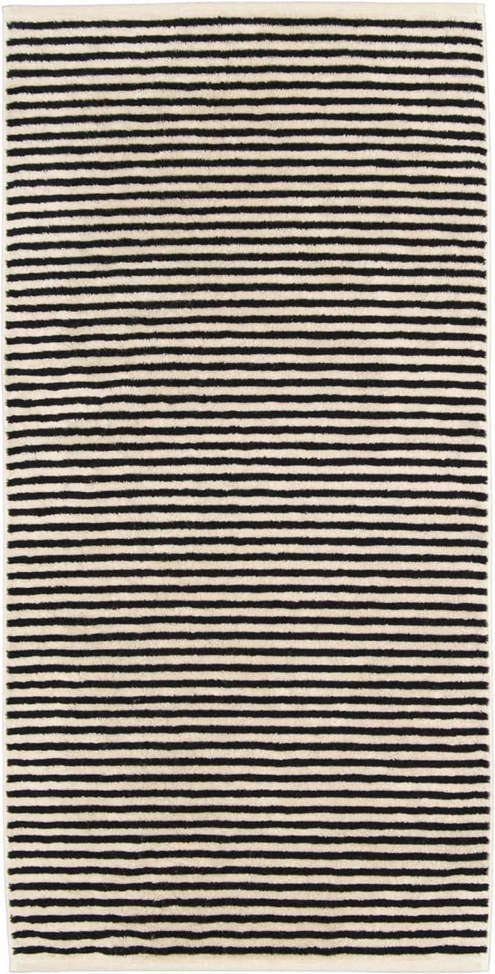 CAWÖ Home Handtücher Natural Streifen 6216 Natur-schwarz - 39 Duschtuch 80x150 cm, Duschtuch 80x150