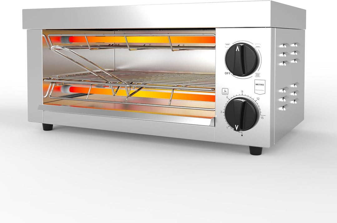 METRO Professional Toaster- / †berbackgerŠt GTO1002, Edelstahl, 49.2 x 28 x 24.4 cm, 2000 W, mit Koc