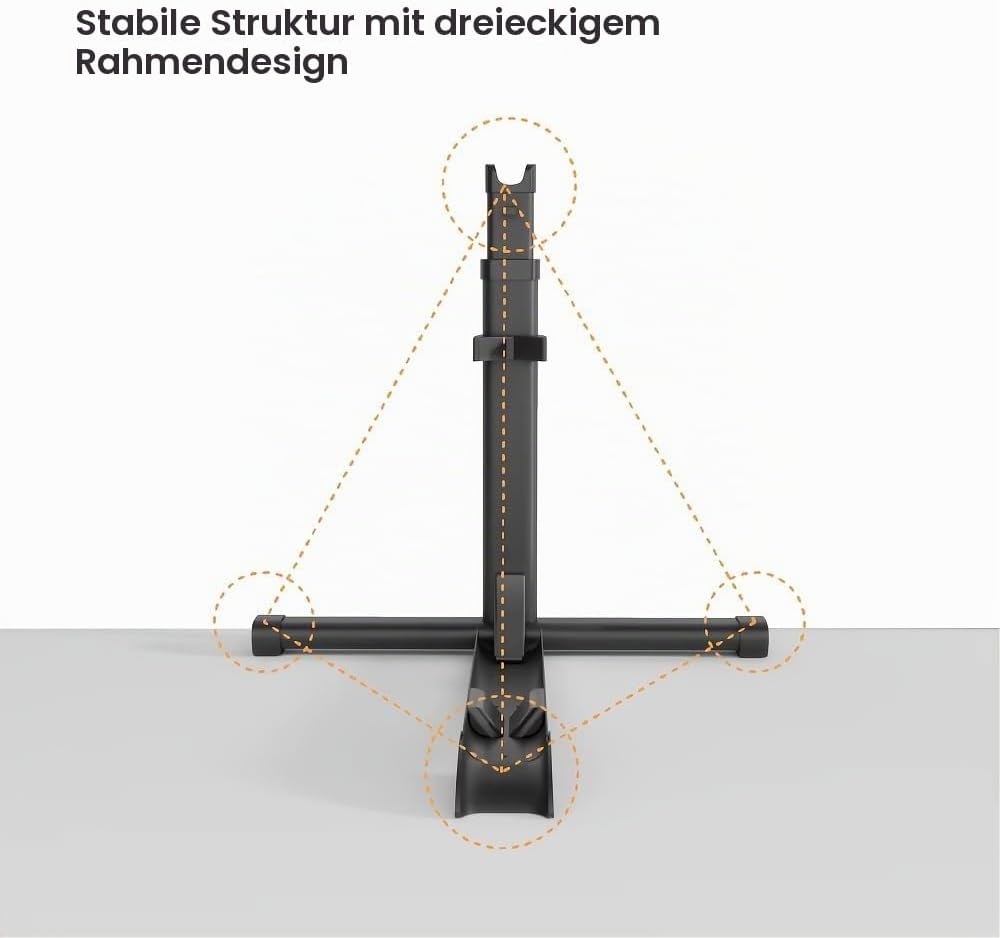Mimoke Vertikaler Fahrradständer - Freistehender, aufrechter Bodenständer für die Aufbewahrung von F