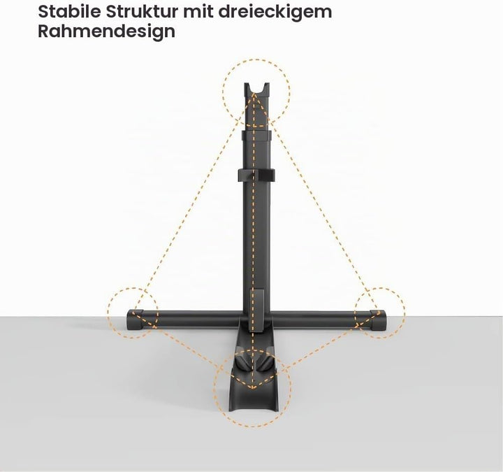 Mimoke Vertikaler Fahrradständer - Freistehender, aufrechter Bodenständer für die Aufbewahrung von F