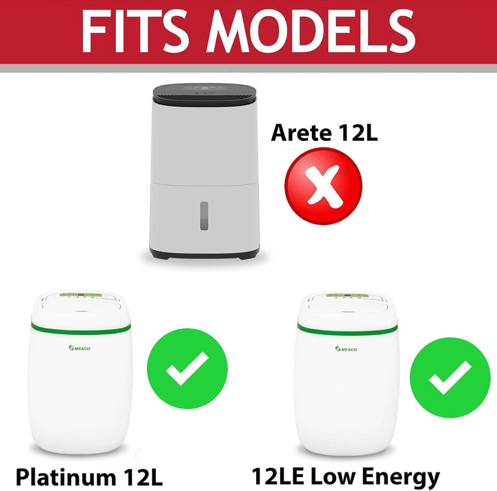 Spares2go HEPA-Filter kompatibel mit Meaco 12L 12LE Niedriger Energieverbrauch Platinum Luftentfeuch