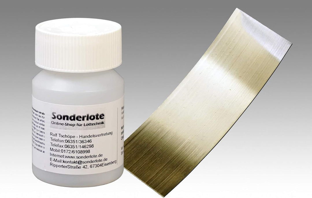 Silberlot Silberhartlot Lotfolie Hartmetalle löten, Bandsägeblätter löten Abm. 0,2 x 20 x 200 mm Har
