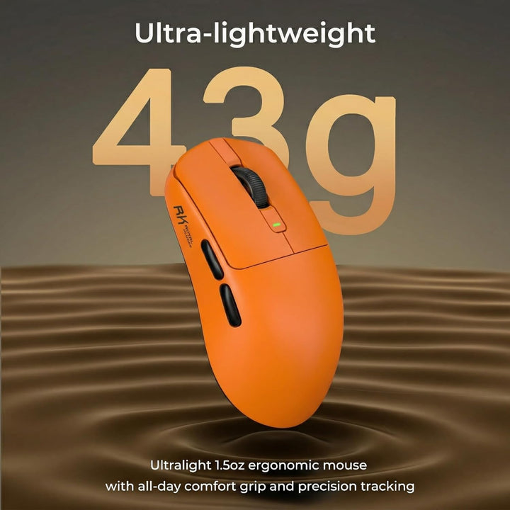 RK ROYAL KLUDGE M30 Gaming Maus Kabellos, 12000 DPI PixArt PAW3311 Sensor, 41g Ultralight Wireless M