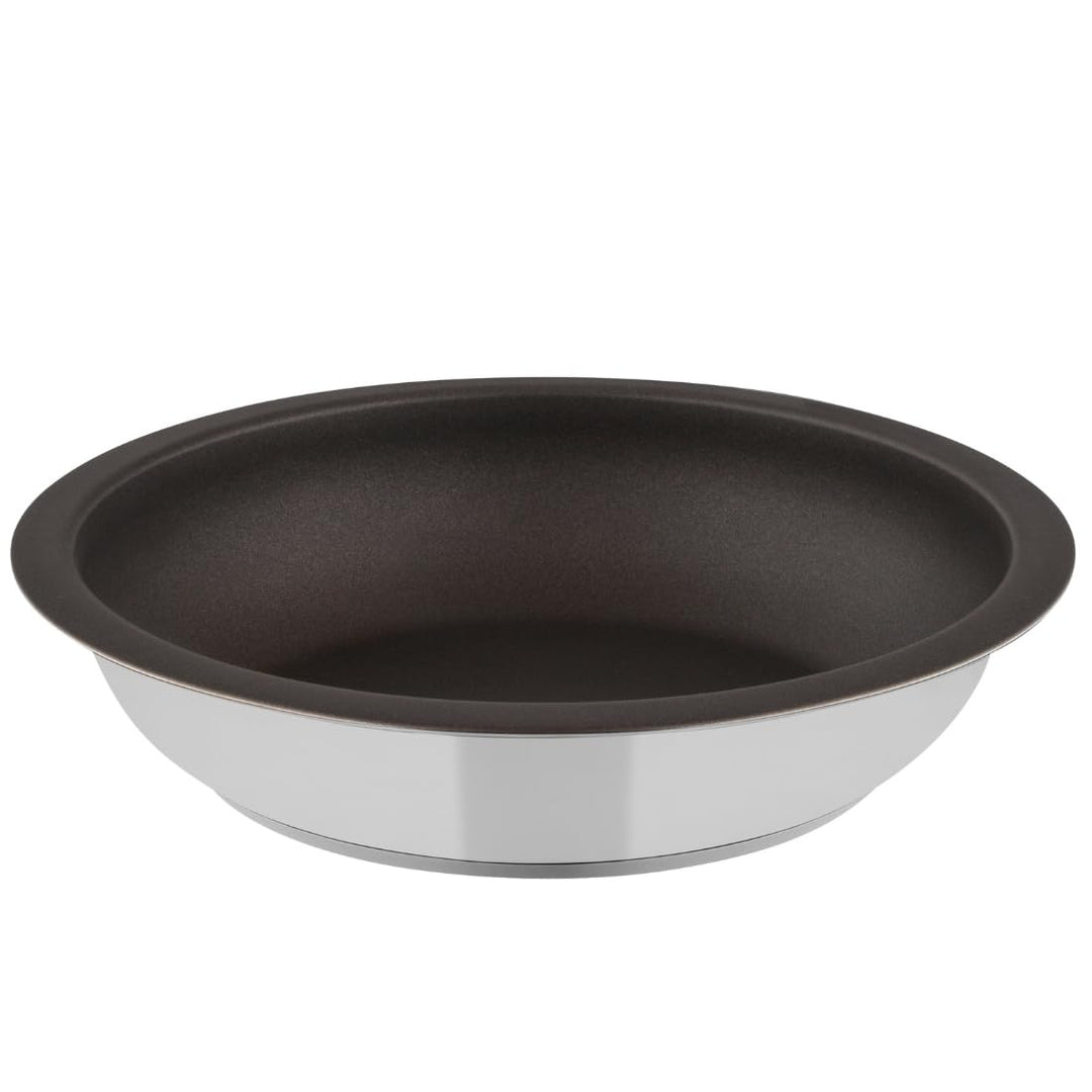 Beschichtete Pfanne Induktion ∅ 28cm, Stapelbar, & Platzsparend, Für alle Herdarten & Ceranfeld Anti