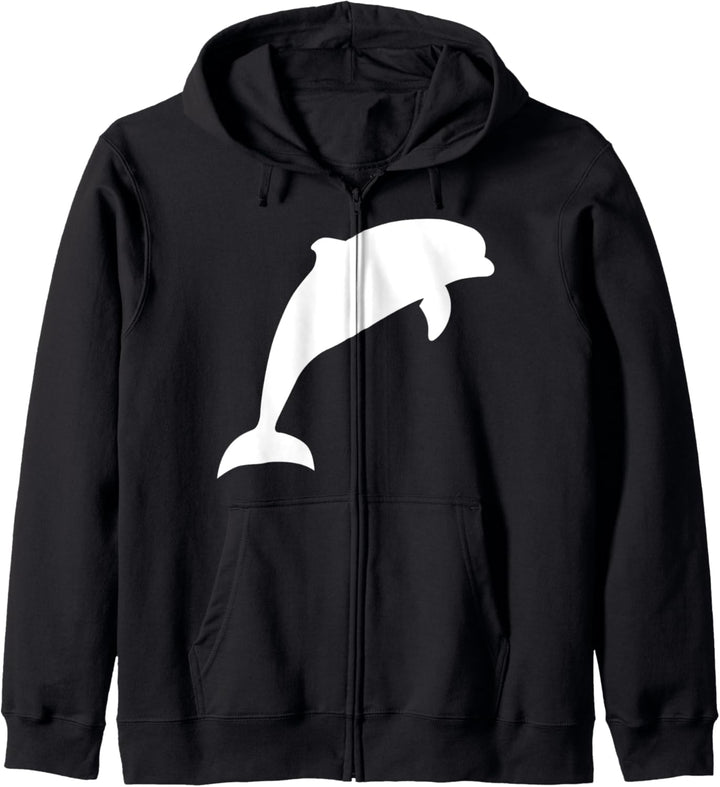 Delfin Springend Delphin Tiere Meerestiere Meer Tiermotiv Kapuzenjacke