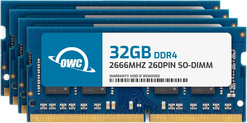 OWC - 128GB Memory Upgrade Kit - 4 x 32GB PC21300 DDR4 2666MHz SO-DIMMs für 27-inch iMac with Retina