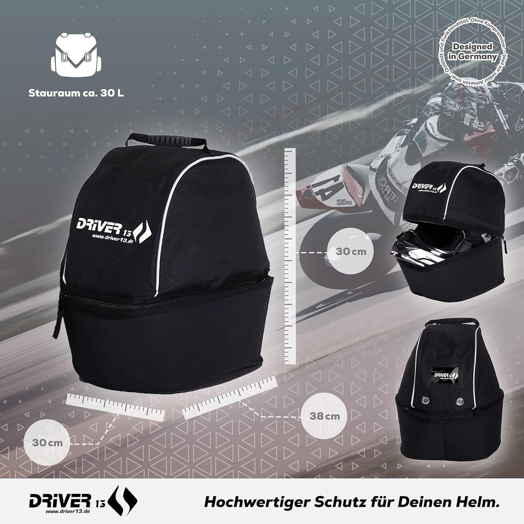 Driver13 Motorradhelm Tasche Helmtasche XL
