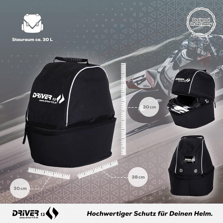 Driver13 Motorradhelm Tasche Helmtasche XL