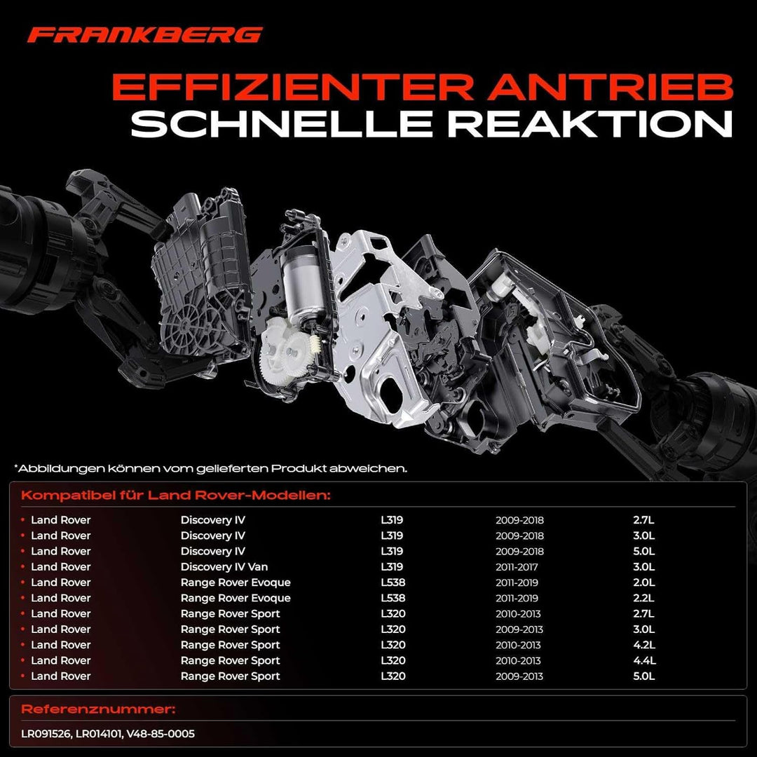 Frankberg Türschloss Stellmotor Vorne Links 10+4 Polig Kompatibel mit Discovery IV L319 SUV 2009-201
