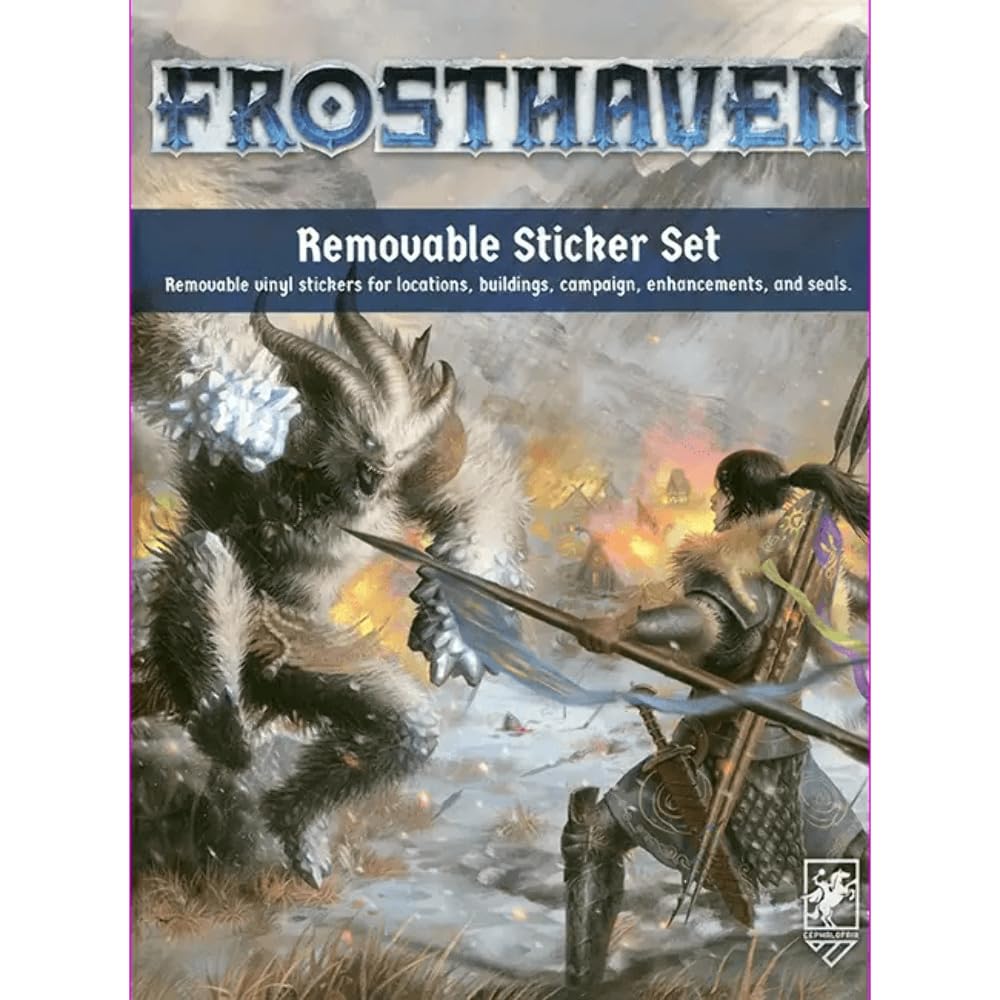 Cephalofair Games Frosthaven Entfernbares Aufkleber-Spiel-Set