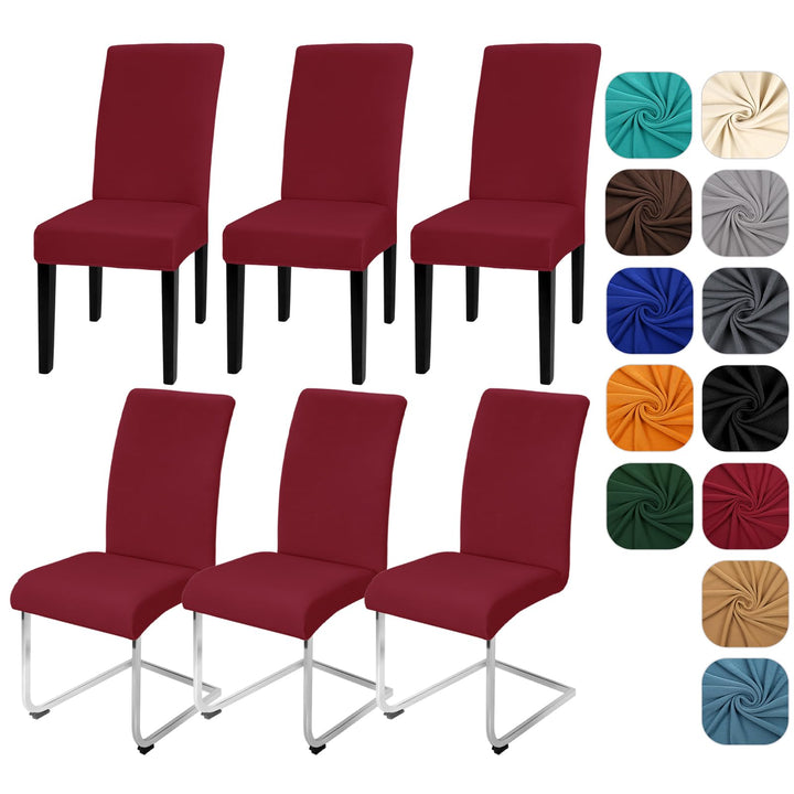 Yugarlibi Stuhlhussen 6er Set Stretch Stuhlhussen Schwingstuhl Elastische Hussen Stuhlbezug Abnehmba
