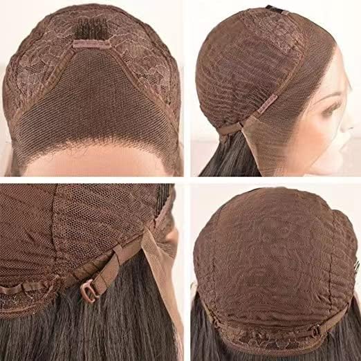 PORSMEER Auburn Braun Lace Front Perücke Lang Lockige Gewellte Perücke für Damen 13x4 Lace Front Glu