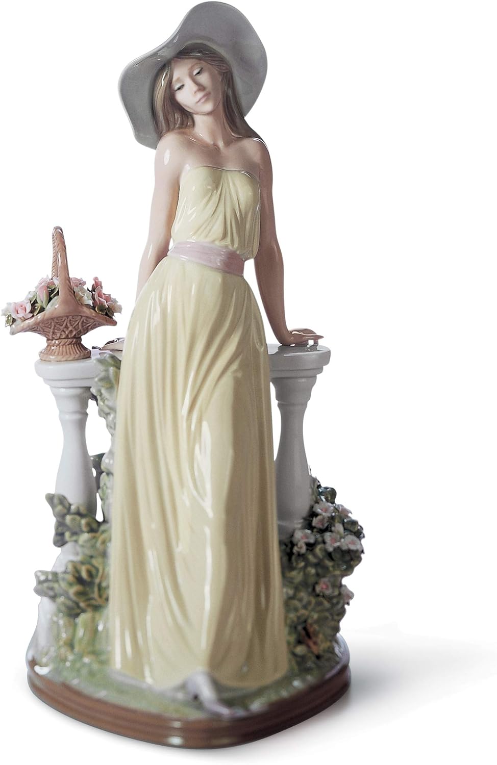 LLADRÓ Frauen-Figur Nachdenkliche Junge Dame. Dame. Porzellan.