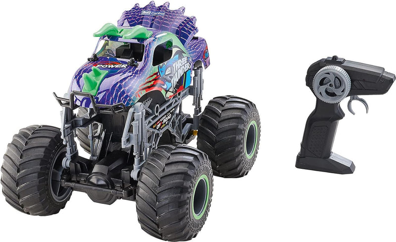 Revell Control Dino Truck I Ferngesteuerter MonsterTruck im Dino-Design I Mit LED-Beleuchtung und in