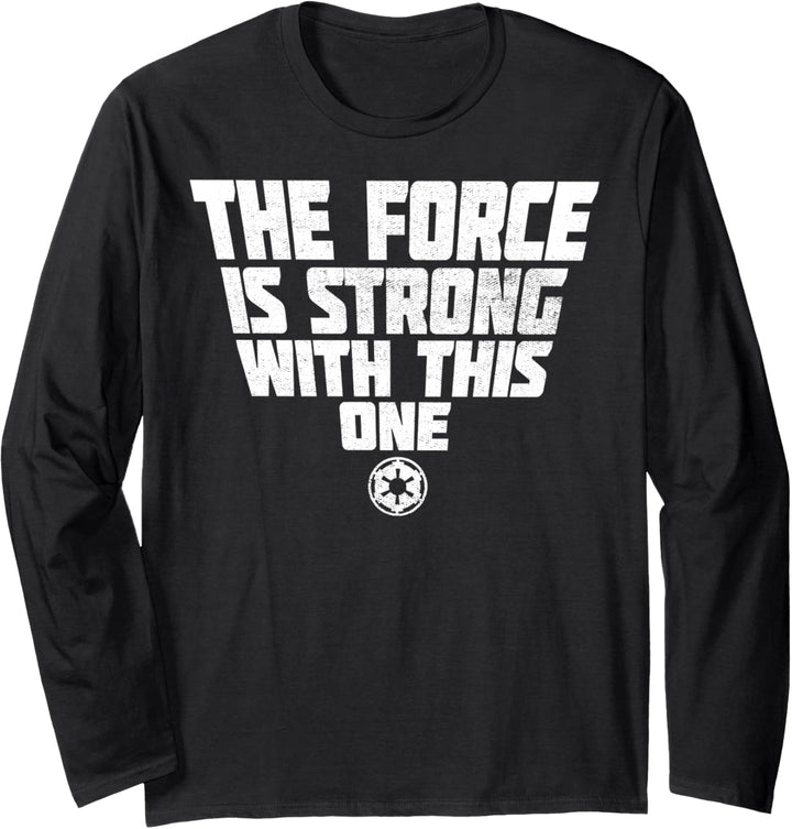 Star Wars Empire The Force Is Strong Light Text Langarmshirt
