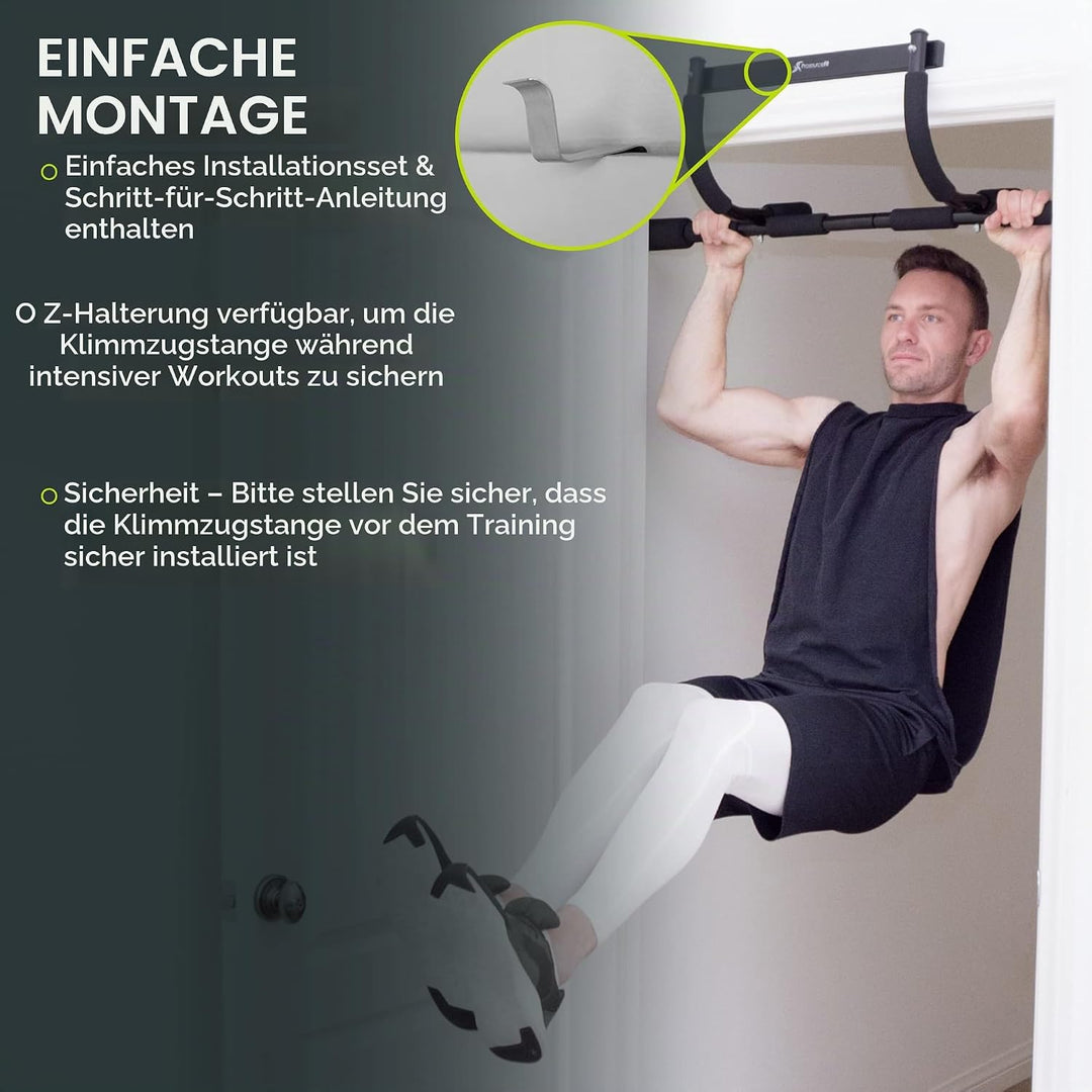 Prosource Unisex Multi-Grip Klimmzugstange, Schwarz, One Size