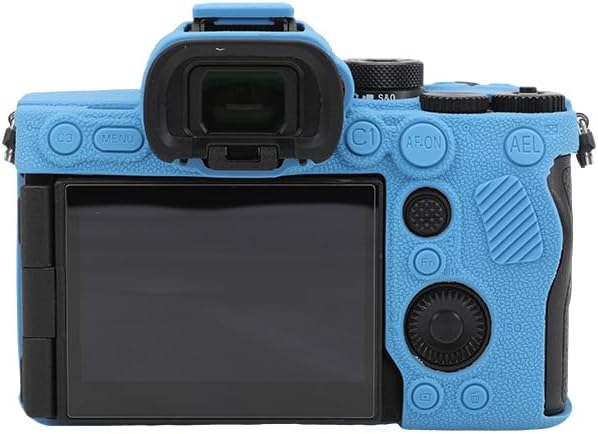 Rieibi Alpha 7R V Hülle, Silikonhülle für A7R V Kamera, Silikon-Schutzhülle für A7R5 Blau, Blau