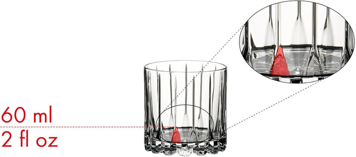 RIEDEL Drink-Specific Glassware Rocks Glas, 255 ml, 2 Stück, transparent Felsen, Felsen