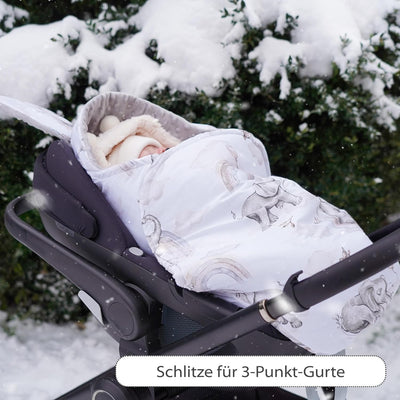 Einschlagdecke Babyschale Decke Kinderwagen - universal Baby Babydecke für Buggy Autositz Ganzjahres