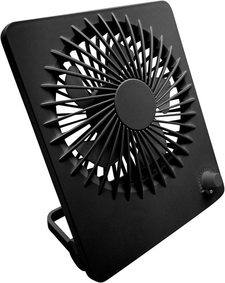 PEARL Reiseventilator: 2er-Set Kompakter Akku-Tisch- & Wandventilator, stufenlos einstellbar (Ventil