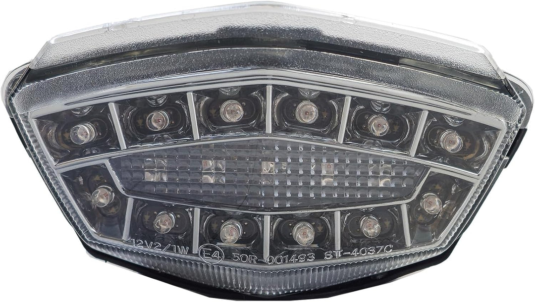 Motorrad LED Rücklicht Klarglas Chrom für Kawasaki Ninja 250R EX250 08-11