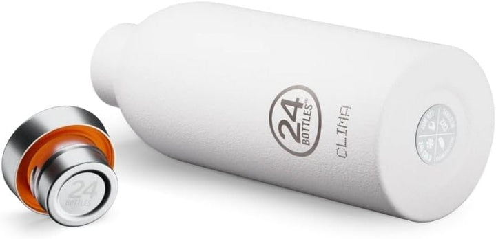 24Bottles Clima Bottle – Thermosflasche, 500 ml, Edelstahl, Thermosflasche, 100% dicht (12 h heiss 2
